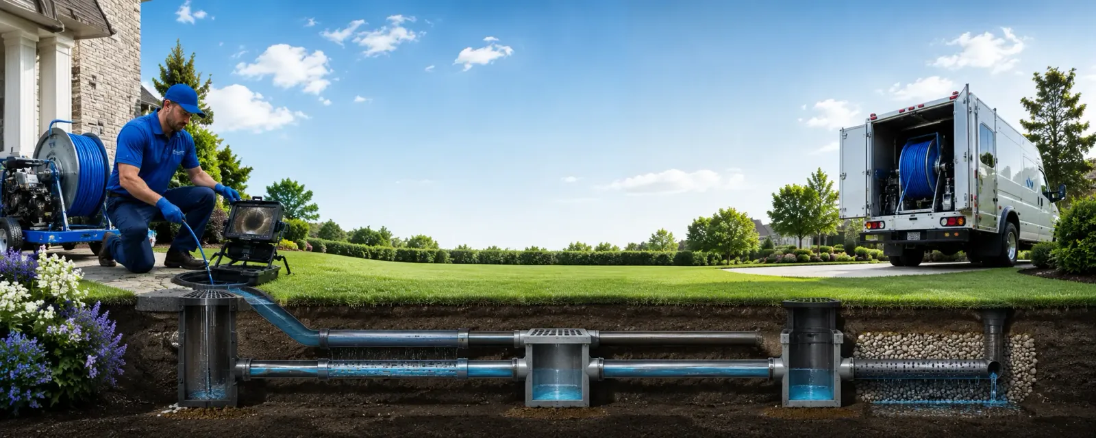 Outdoor drain cleaning information for Morton, PA